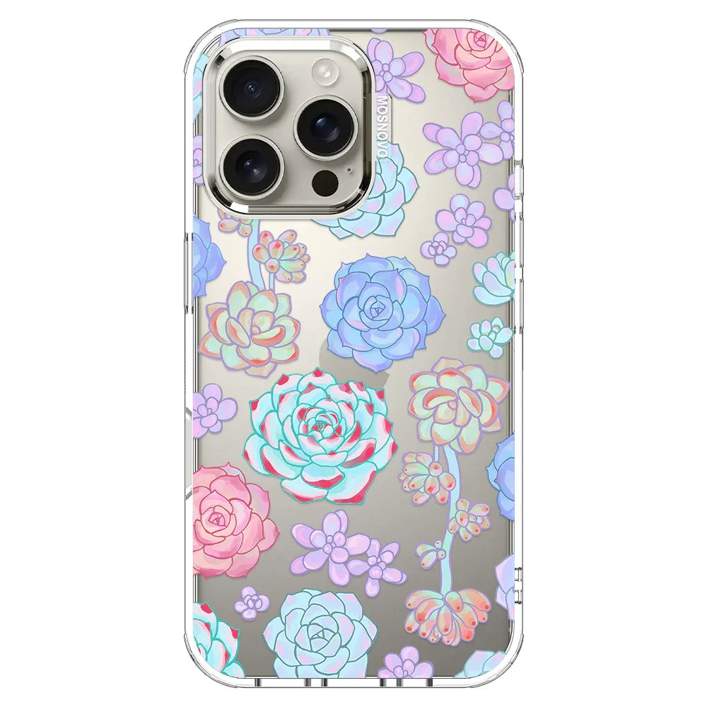 Succulents Phone Case - iPhone 16 Pro Max Case Clear