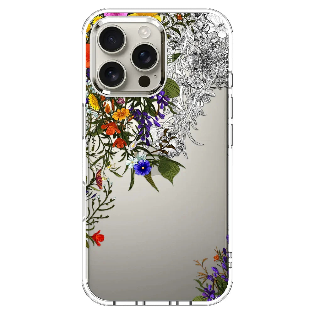 Spring Meadow Phone Case - iPhone 16 Pro Max Case Clear