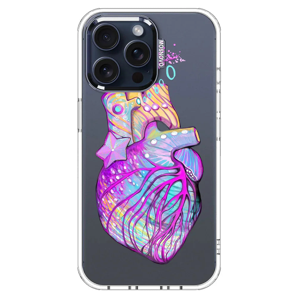 Art of Heart Phone Case - iPhone 15 Pro Max Case Clear