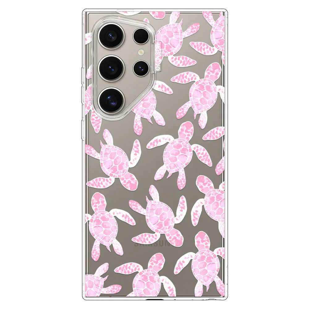 Pink Turtle Phone Case - Samsung Galaxy S24 Ultra Case