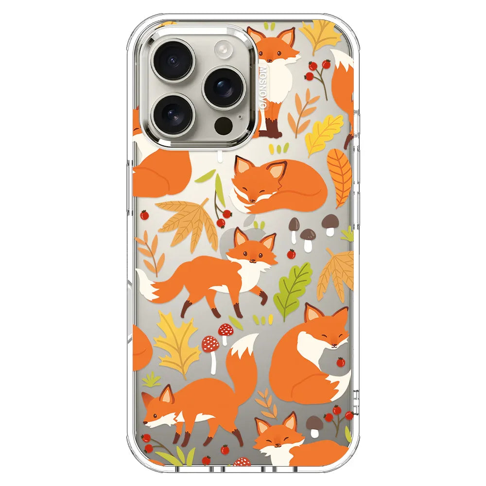 Autumn Fox Phone Case - iPhone 16 Pro Max Case Clear