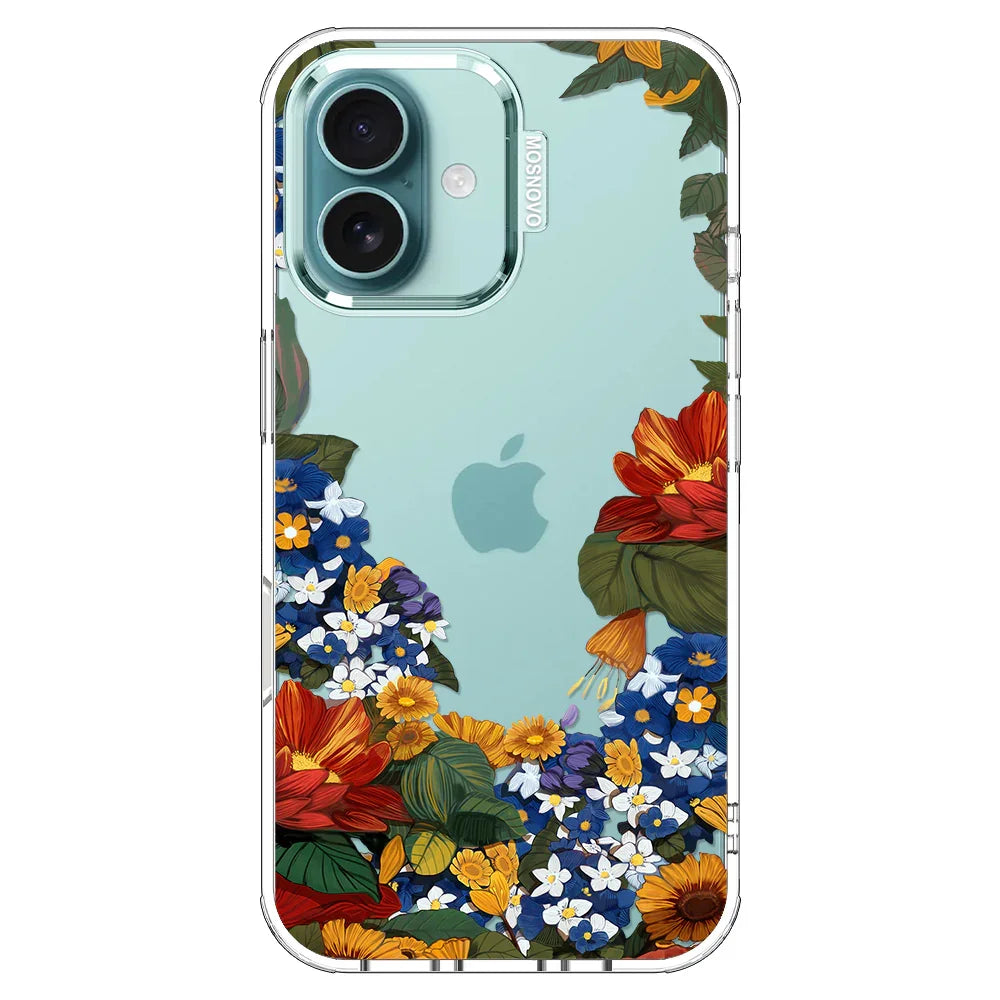 Floral Garden Phone Case - iPhone 16 Plus Case Clear