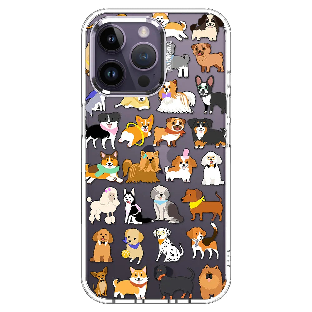 Cute Puppy Phone Case - iPhone 14 Pro Max Case Clear
