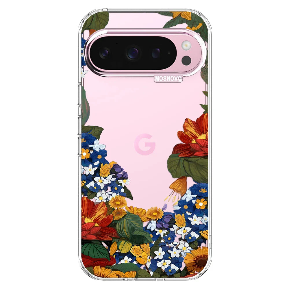 Floral Garden Phone Case - Google Pixel 9 Pro Case Clear