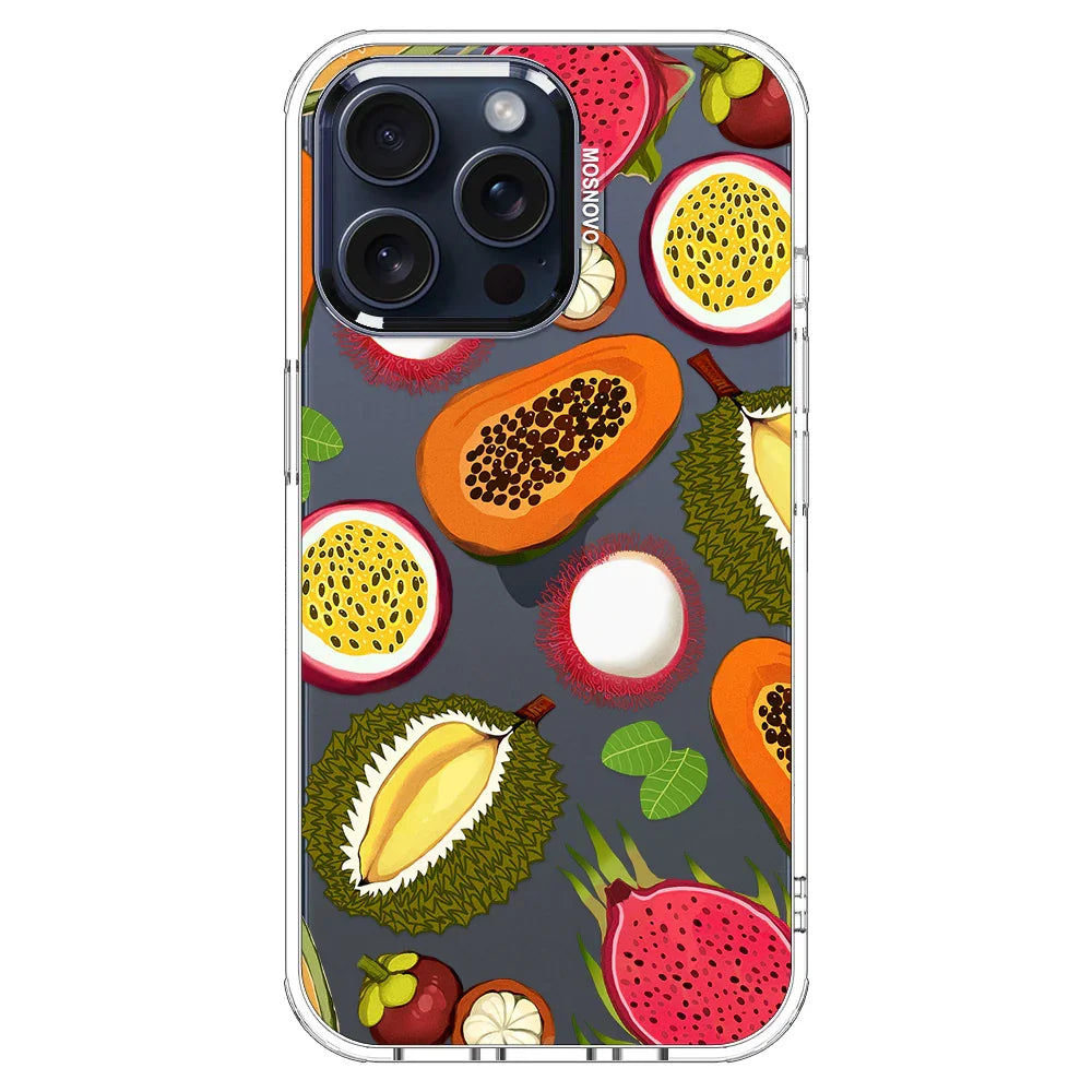 Tropical Fruits Phone Case - iPhone 15 Pro Max Case Clear