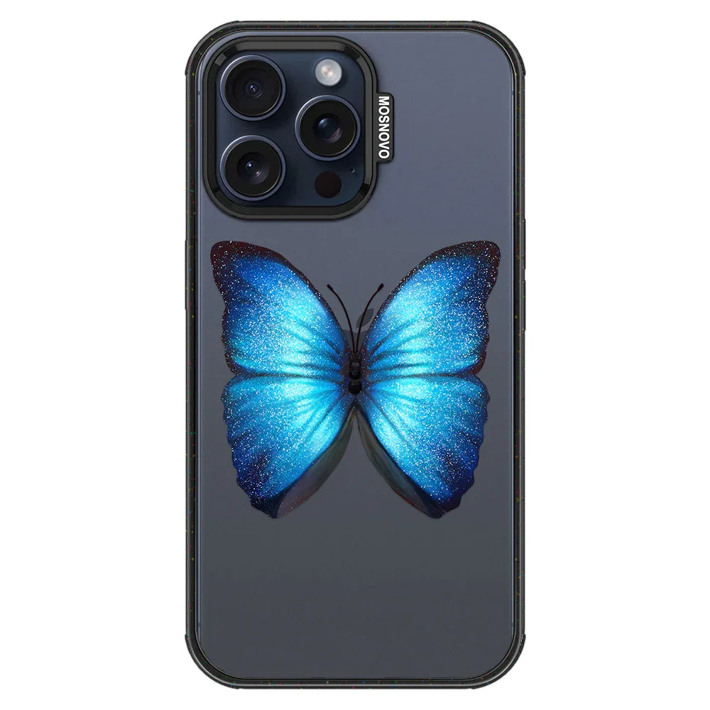 Morphidae Phone Case - iPhone 15 Pro Max Case Clear Black ShockStone