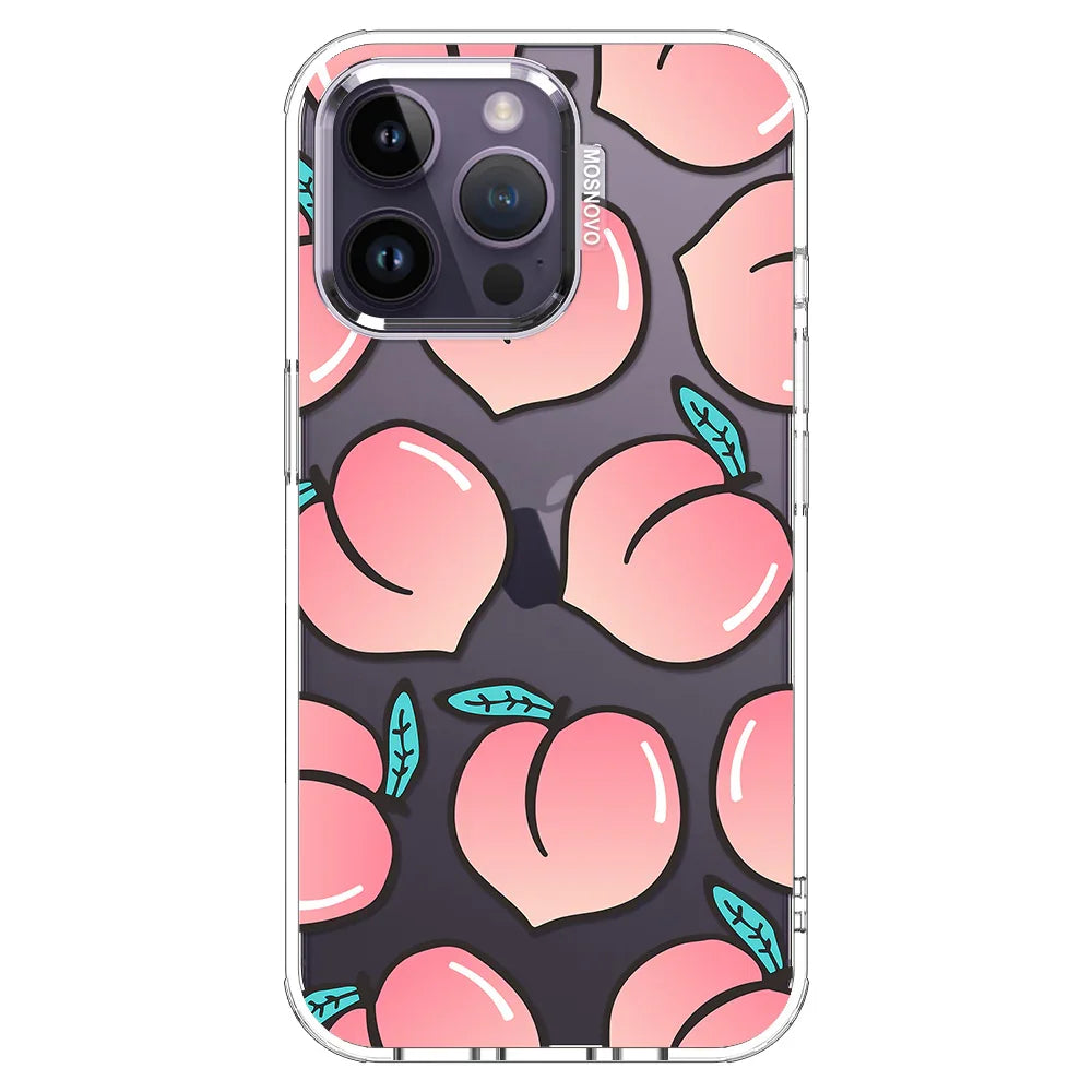 Cute Peach Phone Case - iPhone 14 Pro Max Case Clear
