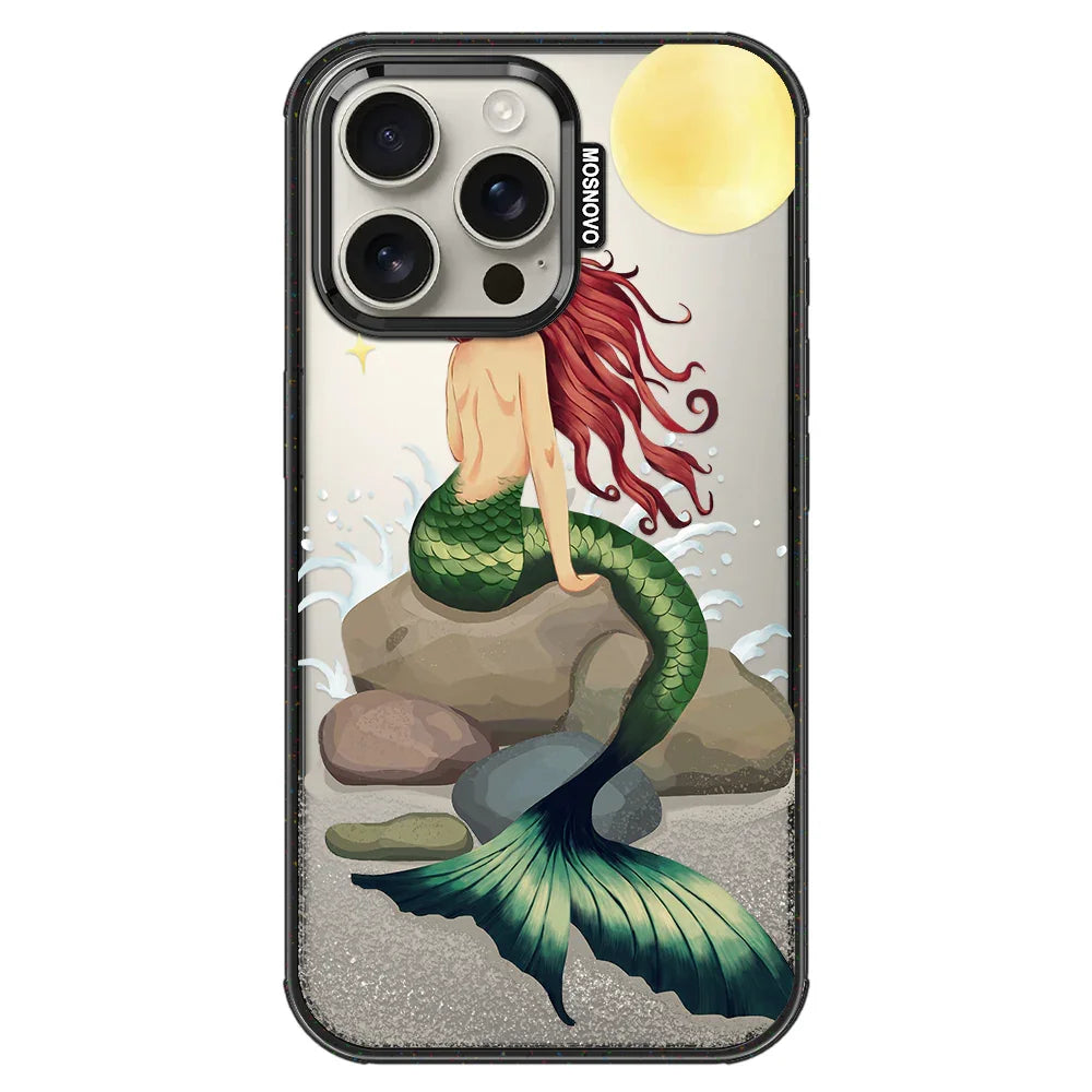 Fairy Mermaid Phone Case - iPhone 16 Pro Max Case Clear Black ShockStone