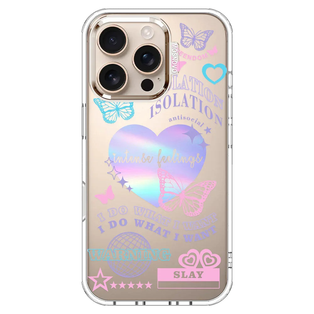 Intense Feeling Phone Case - iPhone 16 Pro Case Clear