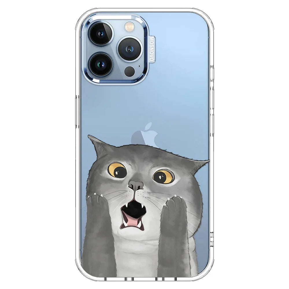 OMG Cat Phone Case - iPhone 13 Pro Max Case Clear