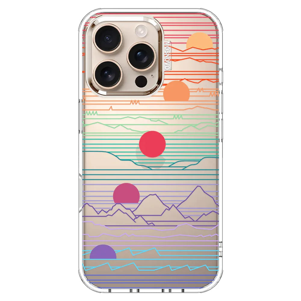 Sunrise and Sunset Phone Case - iPhone 16 Pro Case Clear