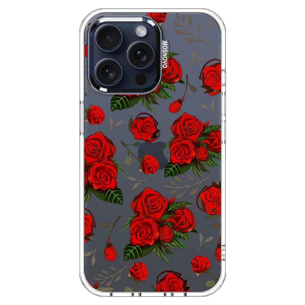 Roses Phone Case - iPhone 15 Pro Max Case Clear