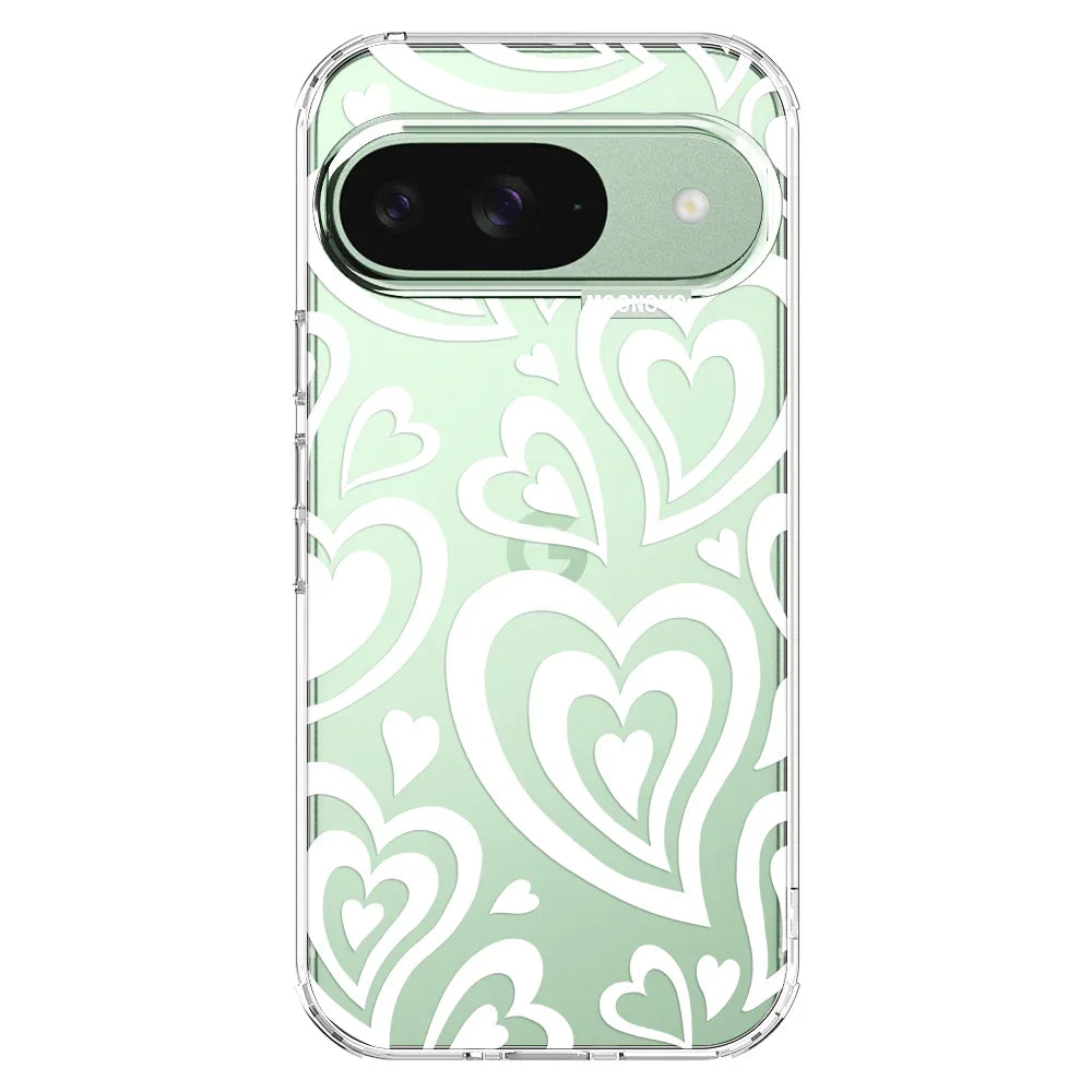 Twist Heart Phone Case - Google Pixel 9 Case Clear