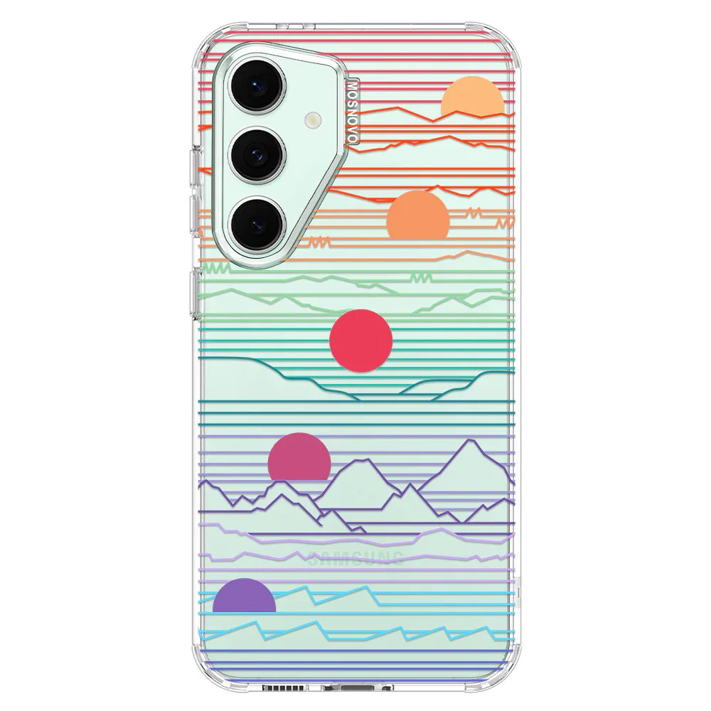 Sunrise and Sunset Phone Case - Samsung Galaxy S24 FE Case Clear