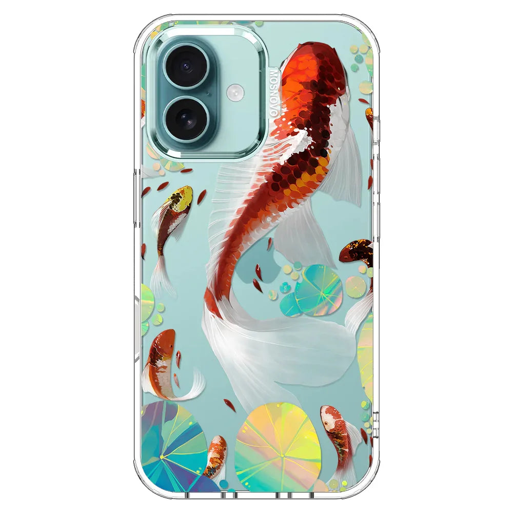 Koi Art Phone Case - iPhone 16 Case Clear