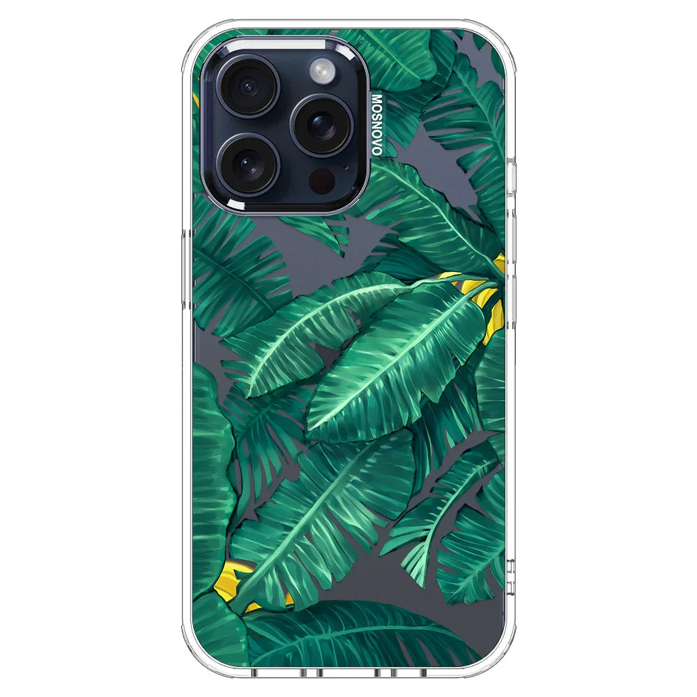 Banana Leaf Phone Case - iPhone 15 Pro Max Case Clear