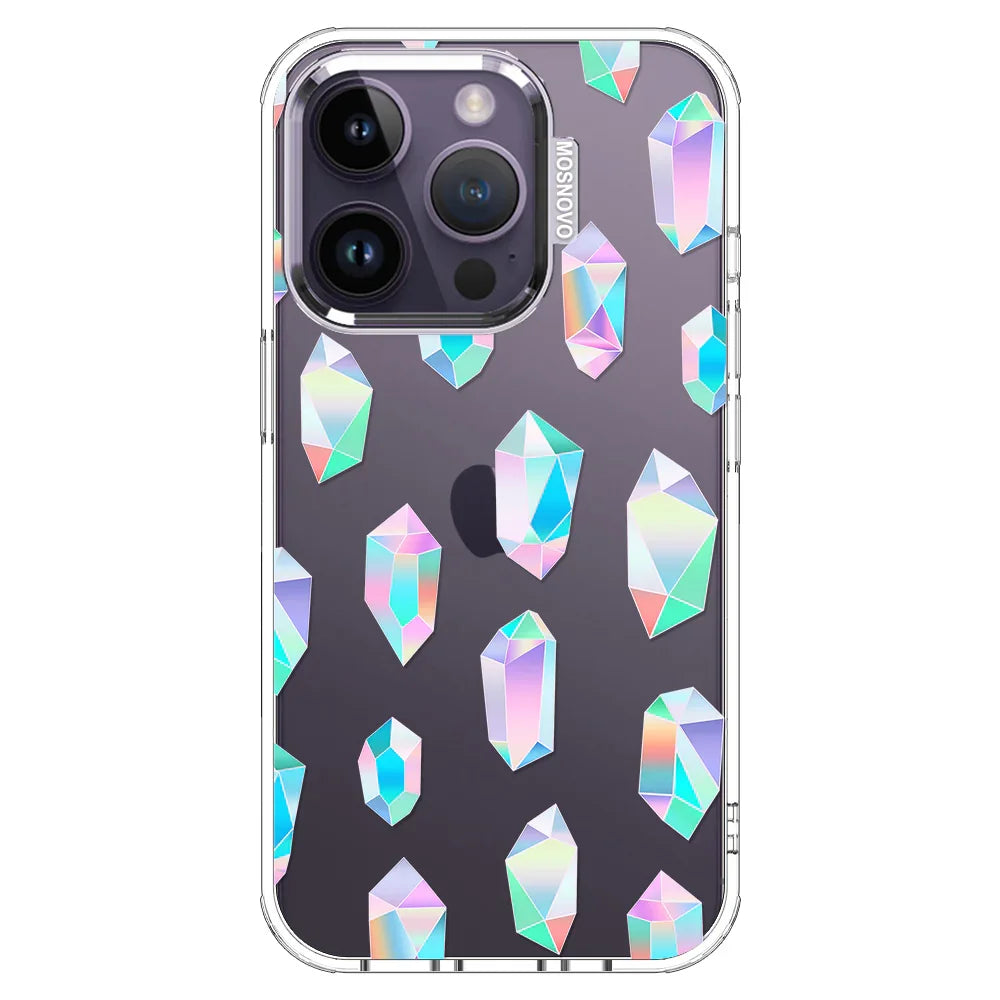 Crystal Gradient Diamond Phone Case - iPhone 14 Pro Case Clear