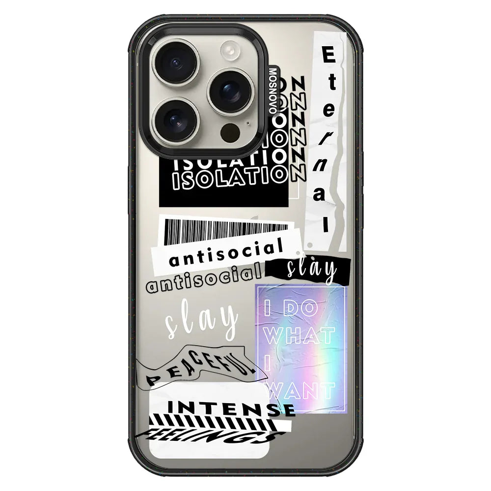 Slay Phone Case - iPhone 16 Pro Case Clear Black ShockStone