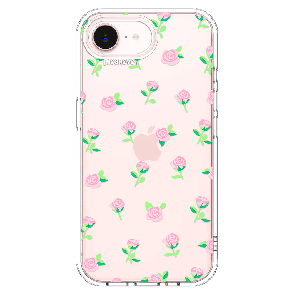 Pink Rose Floral Phone Case - iPhone 17e Case – MOSNOVO