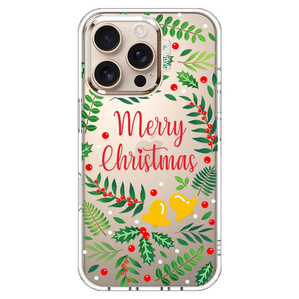 Merry Christmas Phone Case - iPhone 16 Pro Case Clear