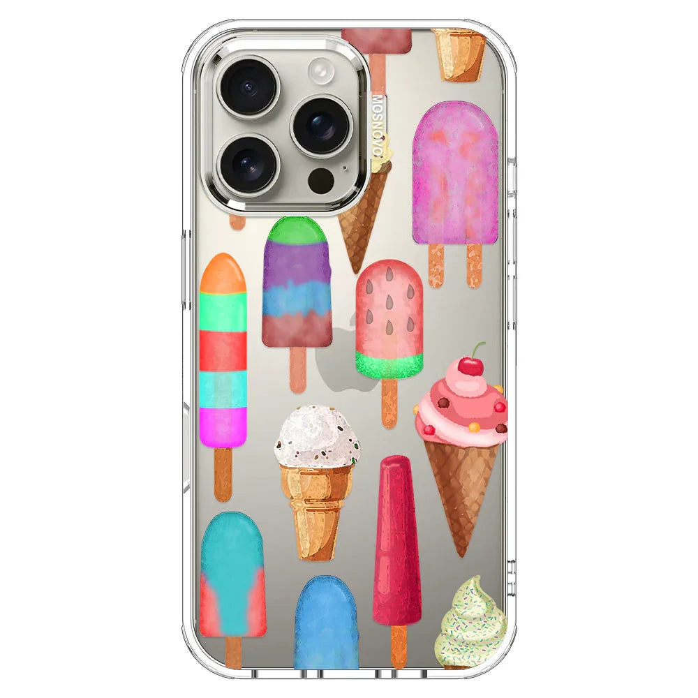 Ice Cream Phone Case - iPhone 16 Pro Max Case Clear