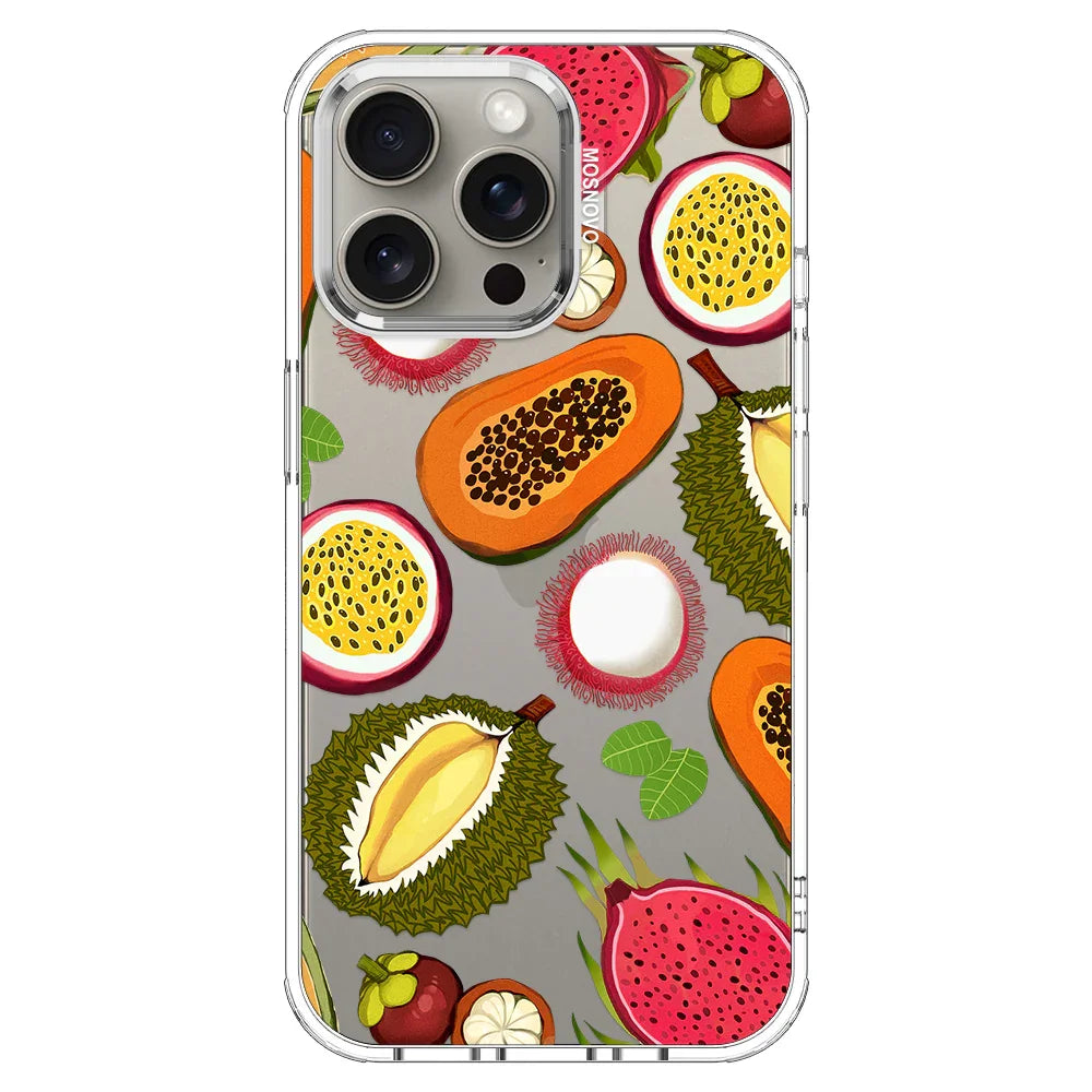 Tropical Fruits Phone Case - iPhone 15 Pro Max Case Clear