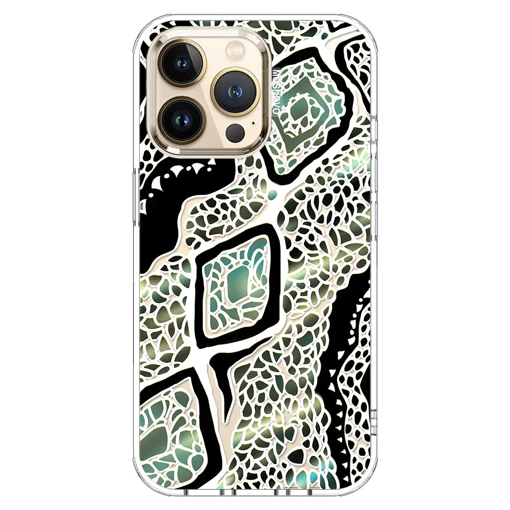 Jade Snake Phone Case - iPhone 13 Pro Case Clear