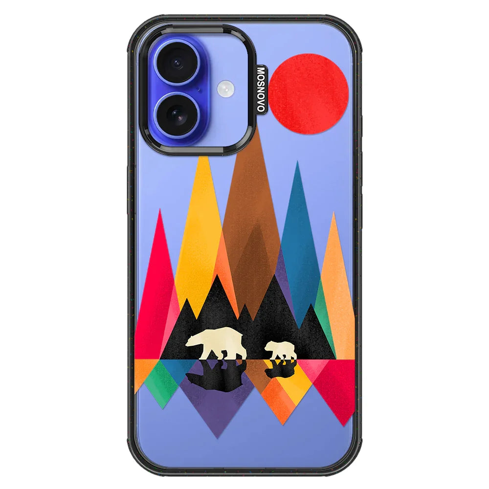 Mama Bear Phone Case - iPhone 16 Plus Case Clear Black ShockStone