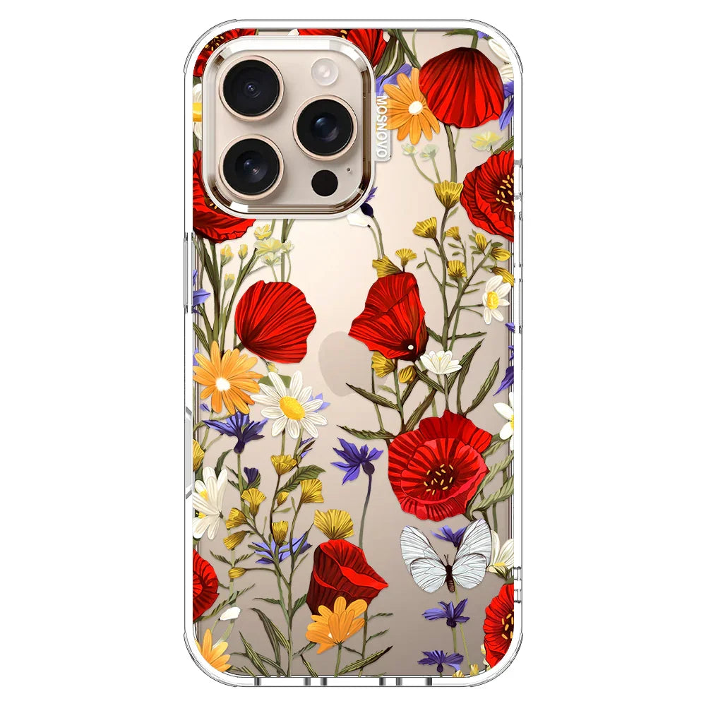 Poppy Floral Phone Case - iPhone 16 Pro Max Case Poppy Floral Phone Case - iPhone 16 Pro Max Case
