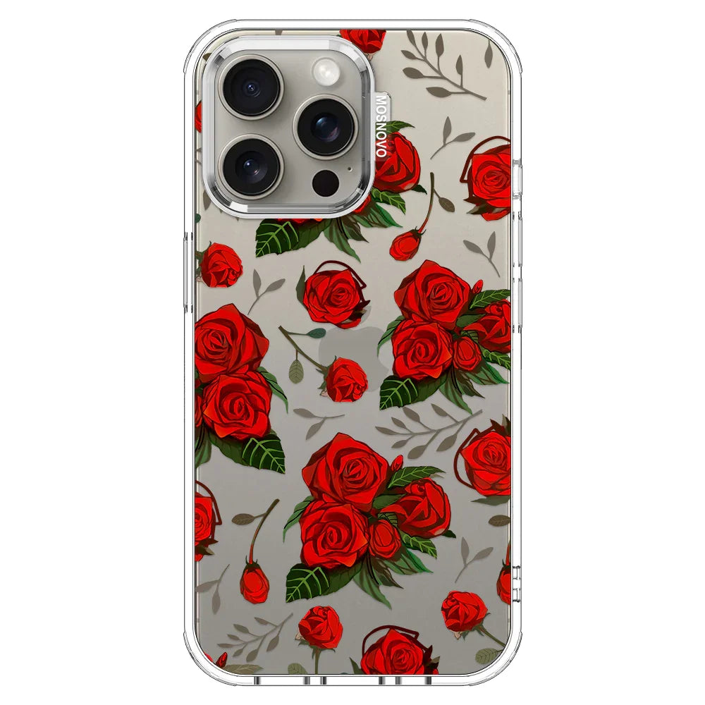 Roses Phone Case - iPhone 15 Pro Max Case Clear