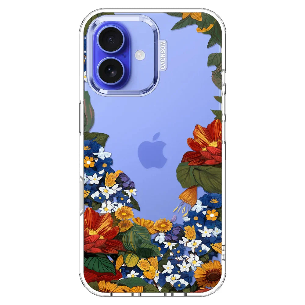 Floral Garden Phone Case - iPhone 16 Plus Case Clear