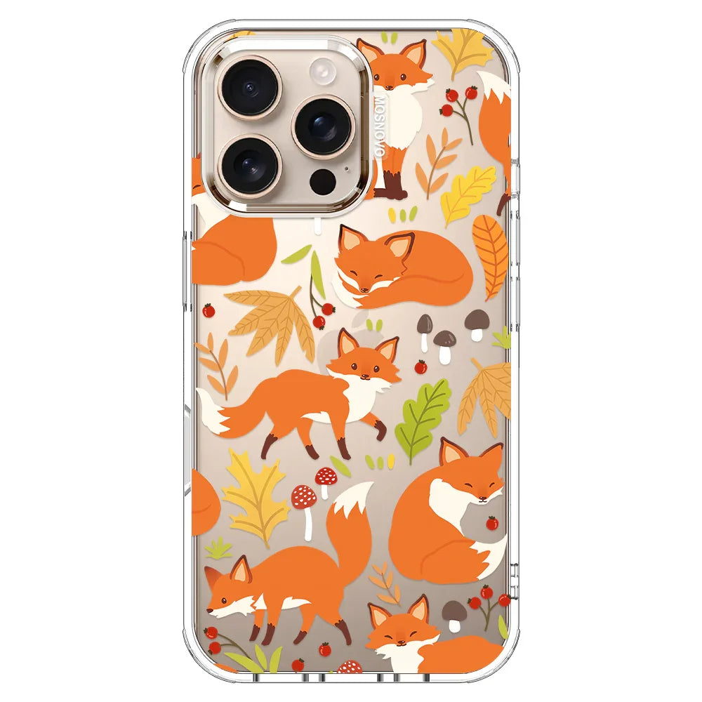 Autumn Fox Phone Case - iPhone 16 Pro Max Case Clear