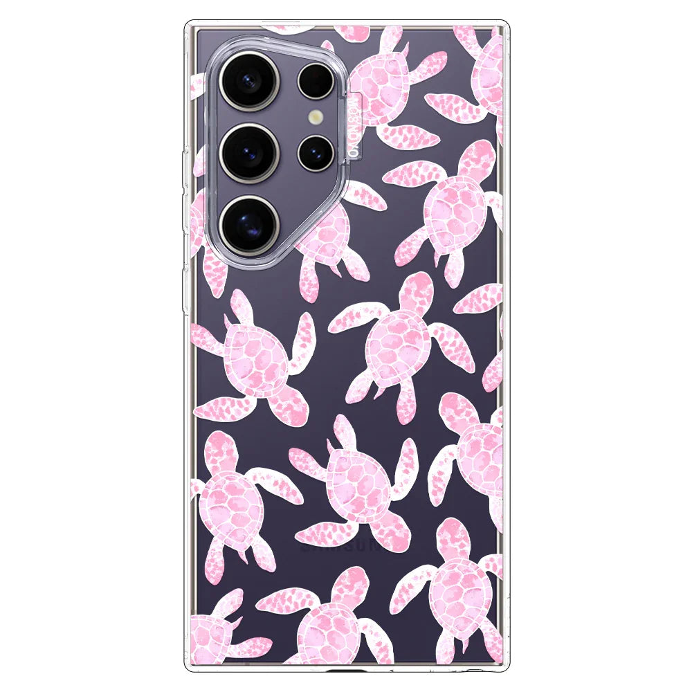 Pink Turtle Phone Case - Samsung Galaxy S24 Ultra Case