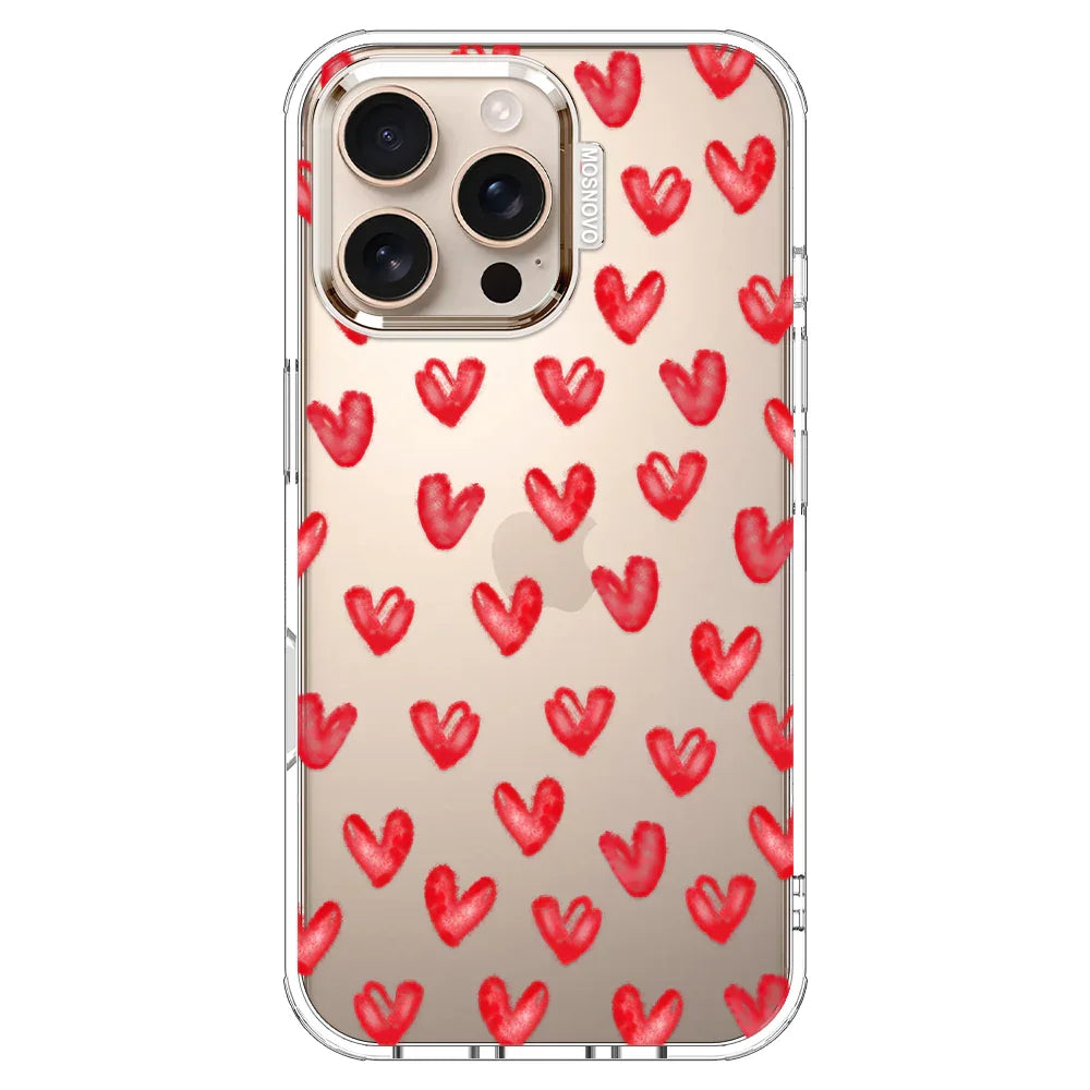 Cute Little Hearts Phone Case - iPhone 16 Pro Max Case – MOSNOVO
