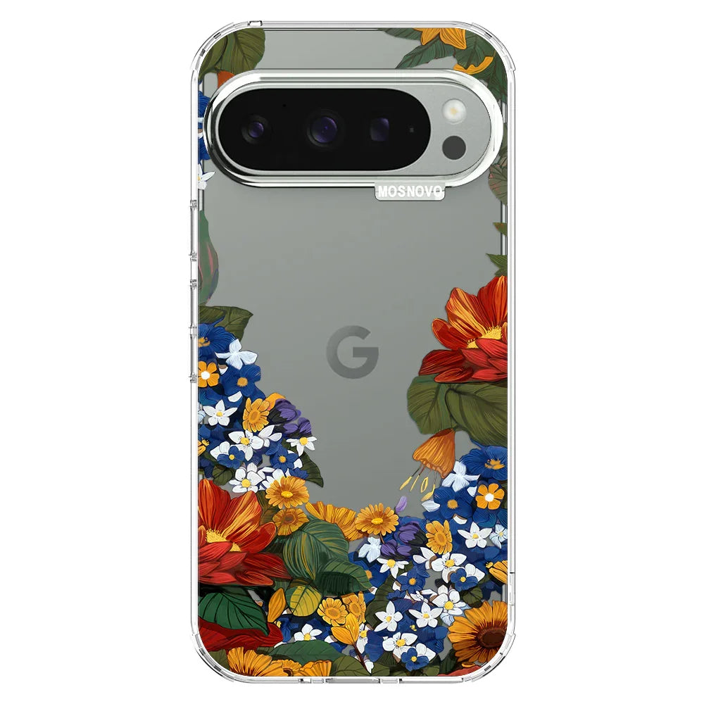 Floral Garden Phone Case - Google Pixel 9 Pro Case Clear