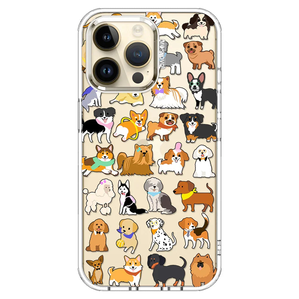 Cute Puppy Phone Case - iPhone 14 Pro Max Case Clear