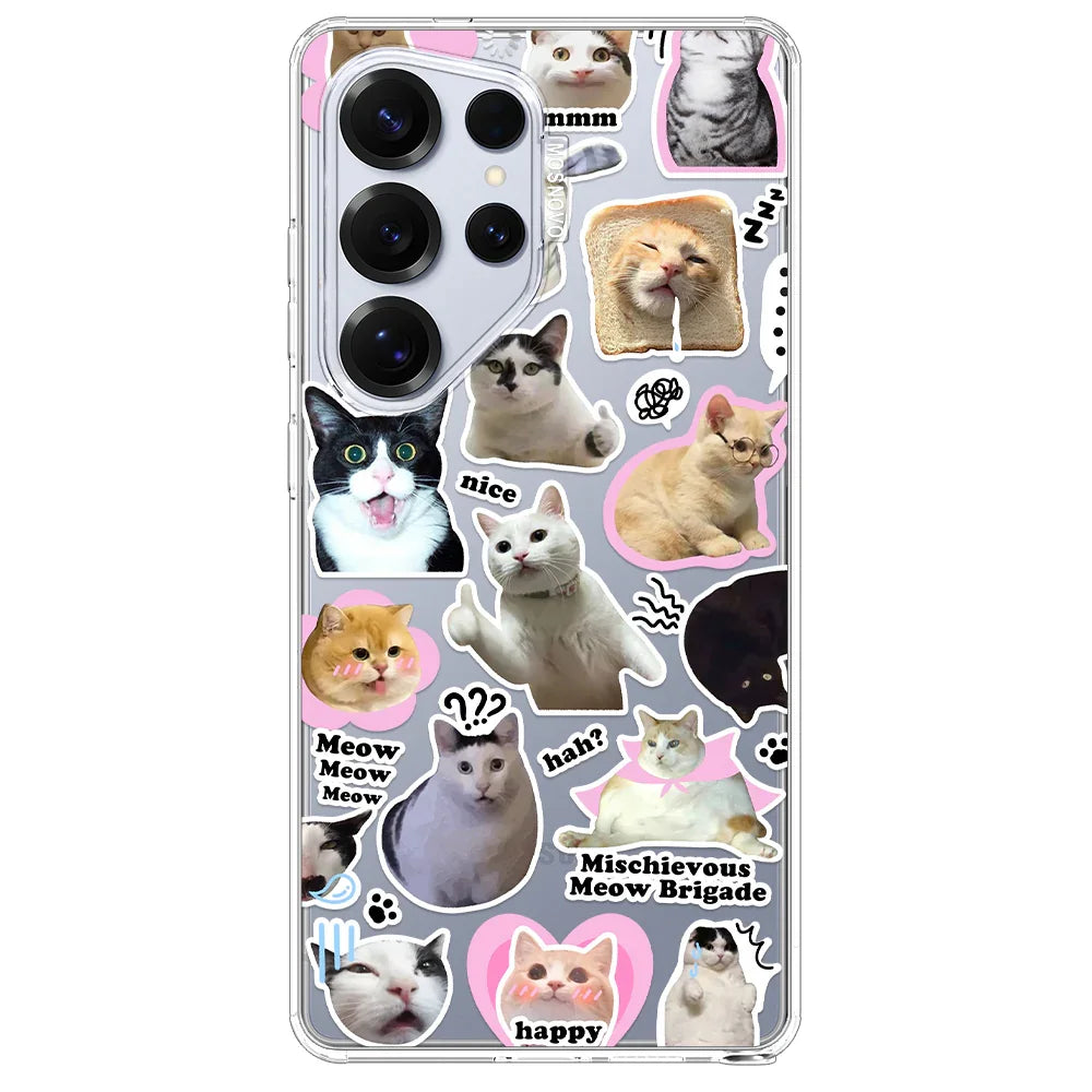 The Cat Brigade Phone Case - Samsung Galaxy S25 Ultra Case Clear