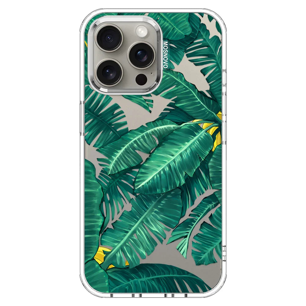 Banana Leaf Phone Case - iPhone 15 Pro Max Case Clear