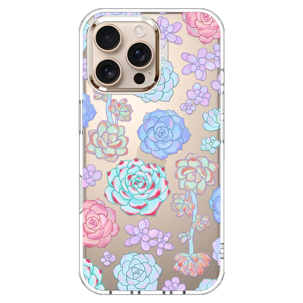 Succulents Phone Case - iPhone 16 Pro Max Case Clear