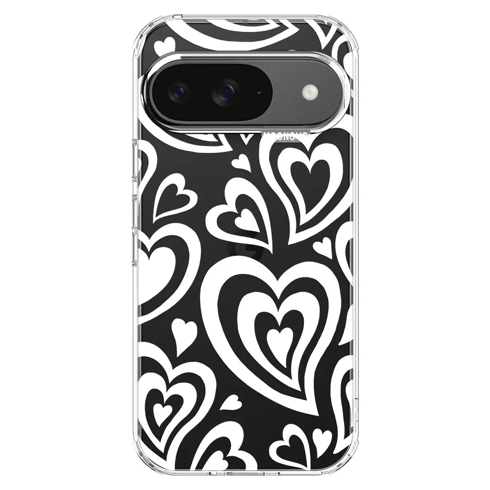 Twist Heart Phone Case - Google Pixel 9 Case Clear