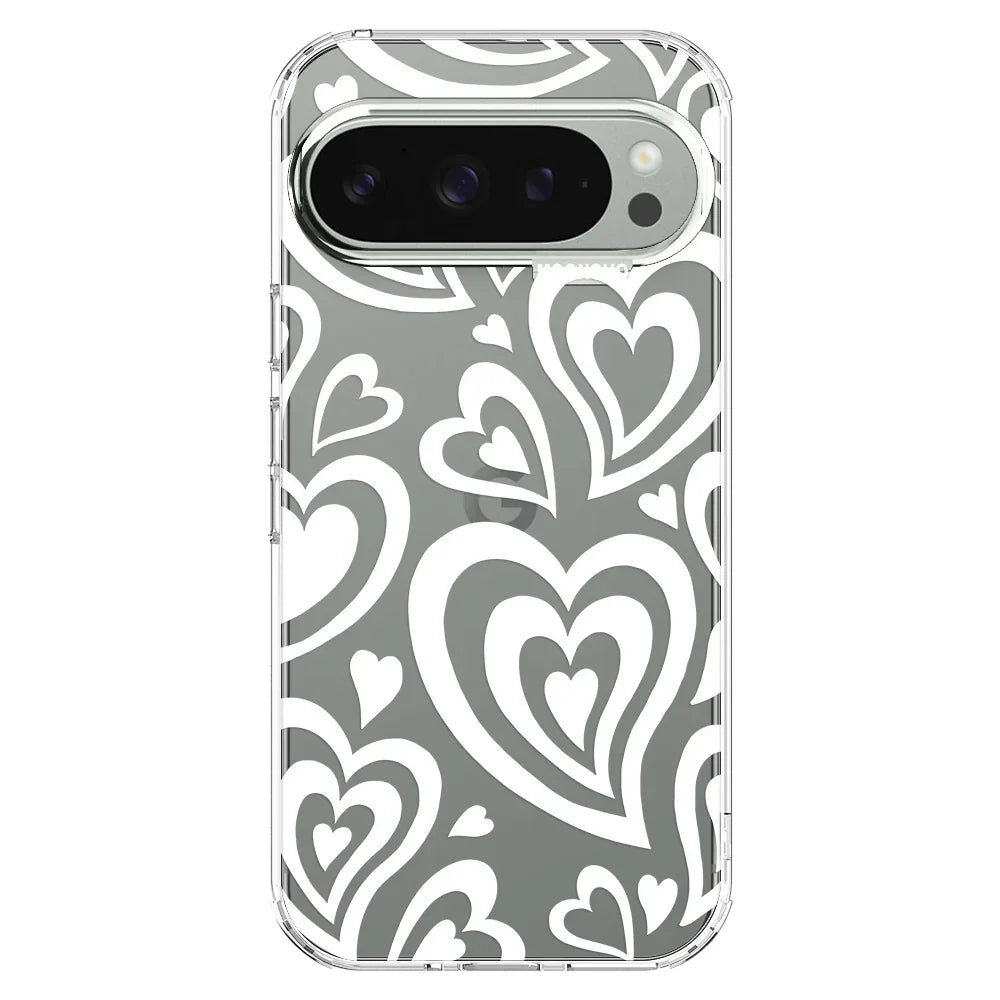Twist Heart Phone Case - Google Pixel 9 Pro XL Case Clear