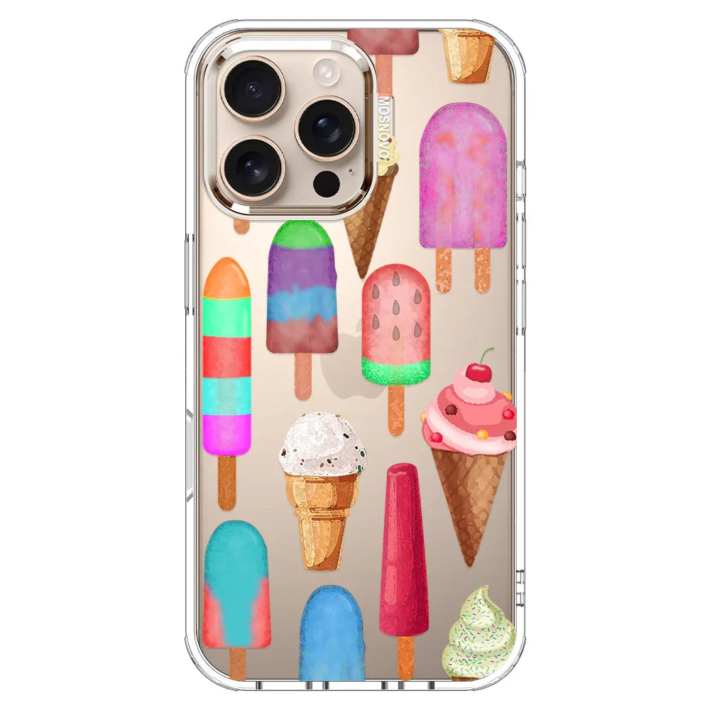 Ice Cream Phone Case - iPhone 16 Pro Max Case Clear