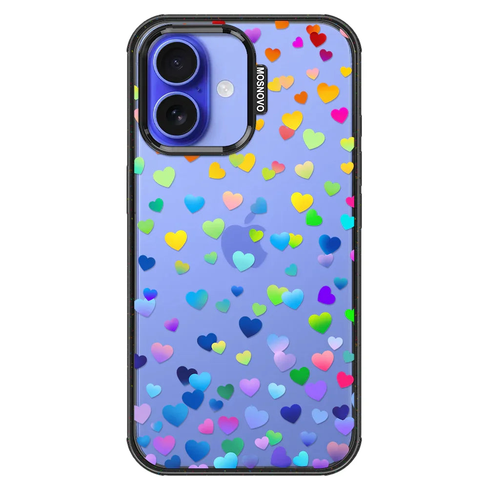 Love is Love Phone Case - iPhone 16 Plus Case Clear Black ShockStone