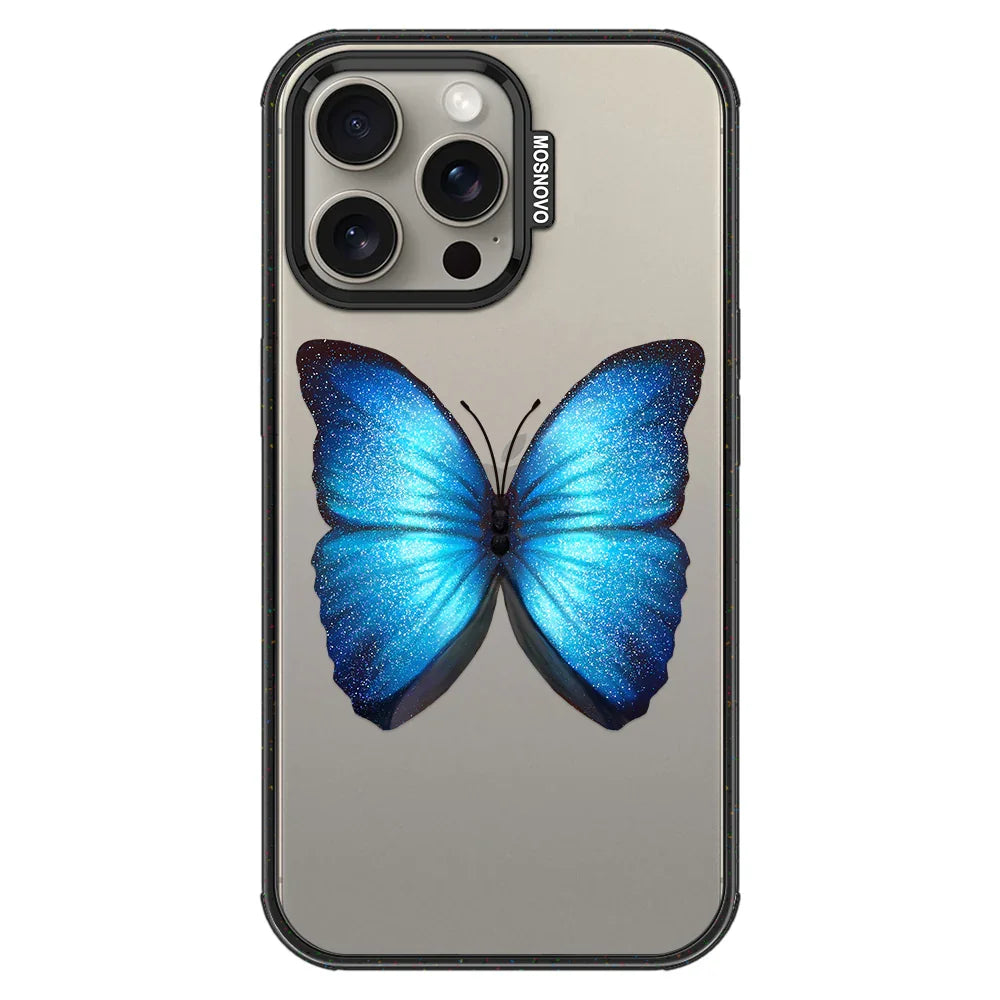 Morphidae Phone Case - iPhone 15 Pro Max Case Clear Black ShockStone