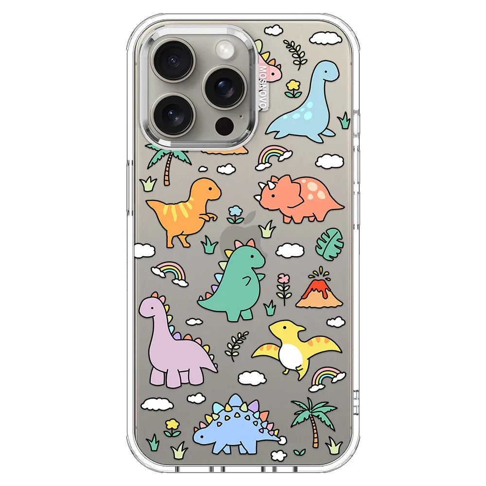 Dinosaur Land Phone Case - iPhone 15 Pro Max Case Clear