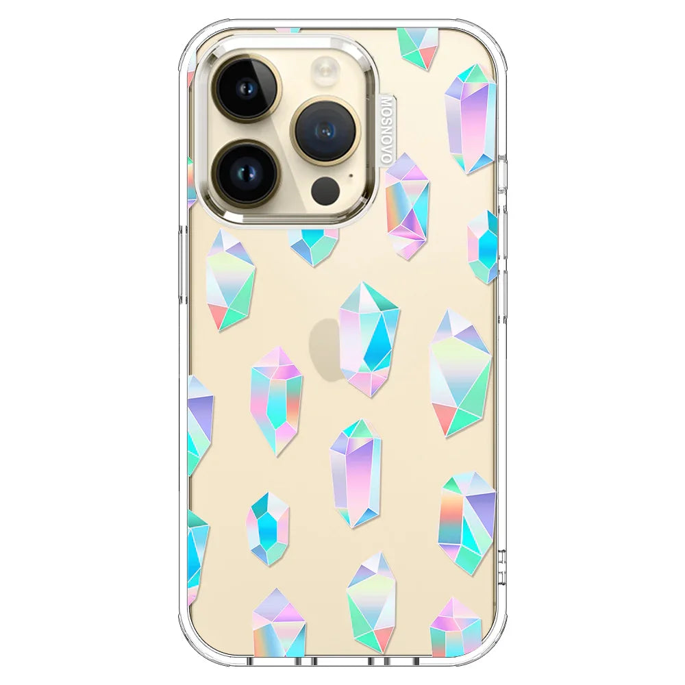 Crystal Gradient Diamond Phone Case - iPhone 14 Pro Case Clear