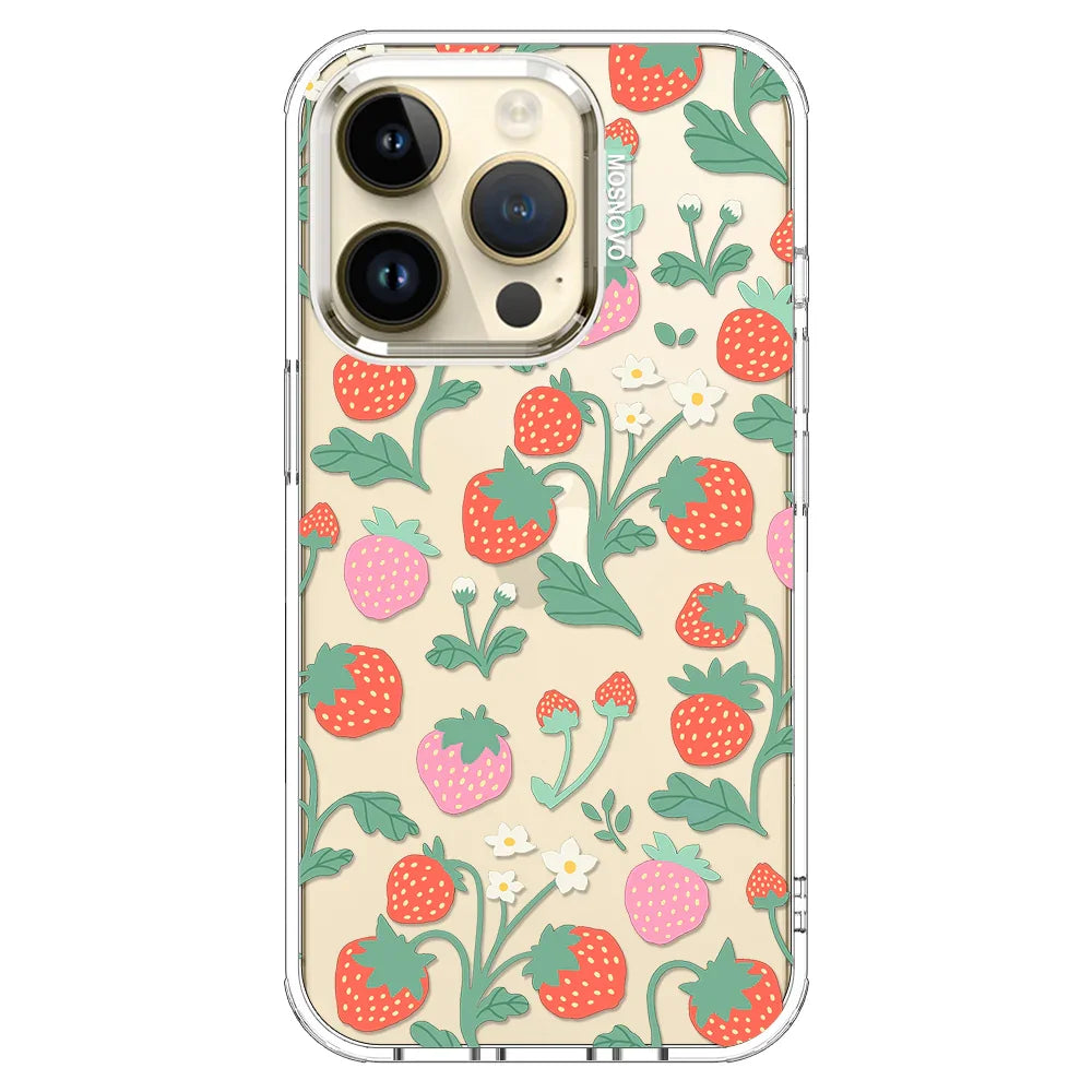 Cute Strawberry Phone Case - iPhone 14 Pro Case Clear