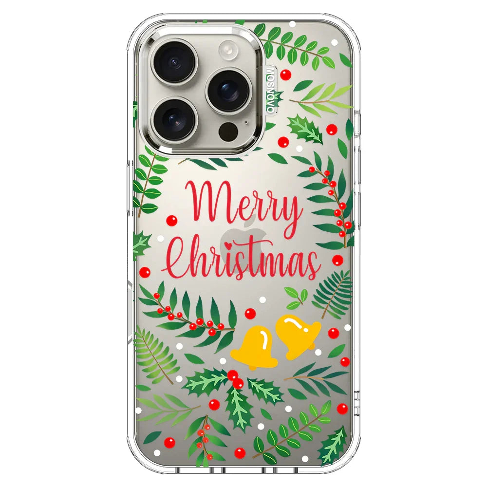 Merry Christmas Phone Case - iPhone 16 Pro Case Clear