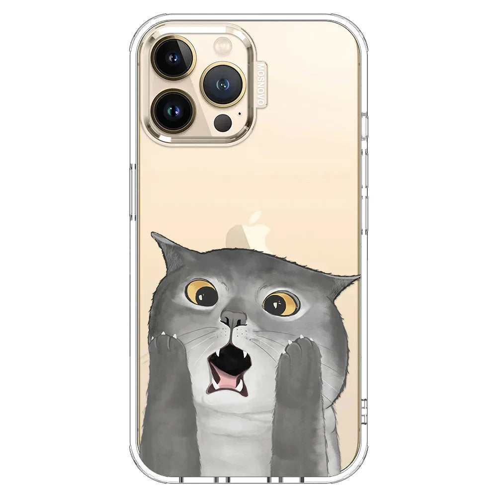 OMG Cat Phone Case - iPhone 13 Pro Max Case Clear