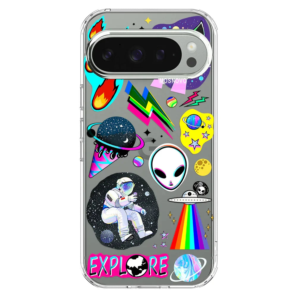 In The Space Phone Case - Google Pixel 9 Pro Case Clear